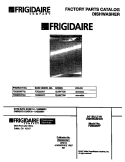 COVER Diagram and Parts List for FDB635RFS2  Frigidaire Dishwasher