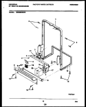 POWER DRY AND MOTOR PARTS Diagram and Parts List for MDB200RBW0  Frigidaire Dishwasher