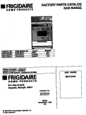 COVER Diagram and Parts List for MGF316WGSC  Frigidaire Range