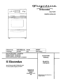 COVER Diagram and Parts List for FEF357BSA  Frigidaire Range