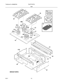 MAIN TOP Diagram and Parts List for E30GF74HPS3  Electrolux Range
