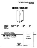 COVER Diagram and Parts List for FFU14M8HW0  Frigidaire Freezer