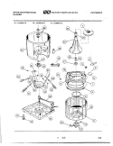 TUB DETAIL Diagram and Parts List for LA400JXH5  Frigidaire Washer