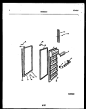REFRIGERATOR DOOR PARTS Diagram and Parts List for RS22F5WX1B  Gibson Refrigerator
