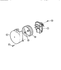 POWER DRY MOTOR Diagram and Parts List for SU24P3WTLA  Gibson Dishwasher