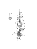 TRANSMISSION Diagram and Parts List for AWC340A0T  Kelvinator Washer