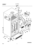 CABINET Diagram and Parts List for GLHT184RAQ8  Frigidaire Refrigerator