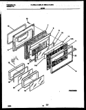 DOOR PARTS Diagram and Parts List for 31-2862-00-02  Tappan Range