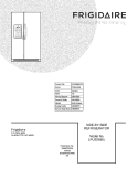 COVER Diagram and Parts List for LPUS2686LF0  Frigidaire Refrigerator
