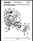 CABINET AND COMPONENT PARTS Diagram and Parts List for DE400ADW3  Frigidaire Dryer