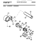 MOTOR, BLOWER HOUSING Diagram and Parts List for WDG546RBW1  Frigidaire Dryer