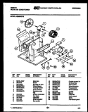 ELECTRICAL AND AIR HANDLING PARTS Diagram and Parts List for AS08B4SYB  Gibson Air Conditioner