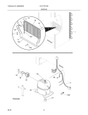 SYSTEM Diagram and Parts List for CCV17RFLW0  Electrolux Refrigerator