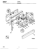 BACKGUARD Diagram and Parts List for FEF322CASD  Frigidaire Range