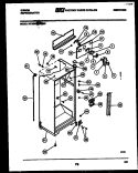 CABINET PARTS Diagram and Parts List for RD21F7WS3C  Gibson Refrigerator