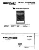 COVER Diagram and Parts List for WGF357CBSB  Frigidaire Range