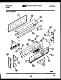 BACKGUARD Diagram and Parts List for REG38BNW1  Frigidaire Range
