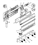 BACKGUARD Diagram and Parts List for 30-2232-00-04  Tappan Range