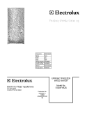 COVER Diagram and Parts List for EI32AF65JS1  Electrolux Freezer
