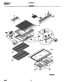 SHELVES Diagram and Parts List for GRT16CRHW1  Gibson Refrigerator