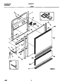 DOOR Diagram and Parts List for MDB421RFR2  Frigidaire Dishwasher