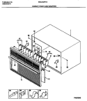 CABINET FRONT AND WRAPPER Diagram and Parts List for MAC053P7A2  Frigidaire Air Conditioner
