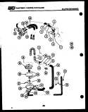 PUMP, WATER VALVE, WATER INLET Diagram and Parts List for AW700C0D  Kelvinator Washer