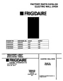 COVER Diagram and Parts List for FEB755CESE  Frigidaire Wall Oven