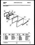 DOOR PARTS Diagram and Parts List for G30PNL6  Frigidaire Range