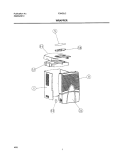 WRAPPER Diagram and Parts List for FDH25J2  Frigidaire Dehumidifier