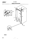 CABINET / CONTROL / SHELVES Diagram and Parts List for MFU12M0BW3  Frigidaire Freezer