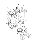 ICE CONTAINER, DRIVE Diagram and Parts List for FRS22WPCW0  Frigidaire Refrigerator