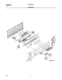 BACKGUARD Diagram and Parts List for PLEF489ACA  Frigidaire Range