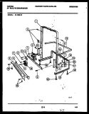 POWER DRY AND MOTOR PARTS Diagram and Parts List for 61-1083-10-00  Tappan Dishwasher
