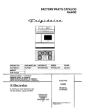 COVER Diagram and Parts List for PLCF489CCC  Frigidaire Range
