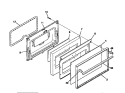 DOOR Diagram and Parts List for WGF323BADC  Frigidaire Range