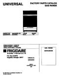 COVER Diagram and Parts List for MGF334BGWE  Frigidaire Range