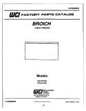 COVER Diagram and Parts List for CFL21CA2  Frigidaire Freezer