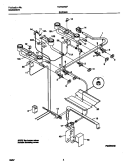 BURNER Diagram and Parts List for TGF605WFD1  Tappan Range