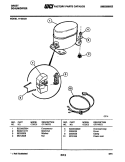 COMPRESSOR Diagram and Parts List for 14-025A1  Frigidaire Dehumidifier