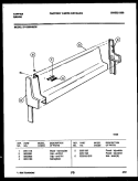 BACKGUARD Diagram and Parts List for 37-1039-00-05  Tappan Range