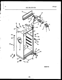 CABINET PARTS Diagram and Parts List for GTL175HH4  Frigidaire Refrigerator