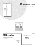 COVER Diagram and Parts List for WRS3R3EW0  Westinghouse Refrigerator