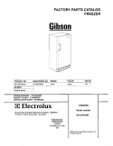 COVER Diagram and Parts List for GFU20F5AW0  Gibson Freezer