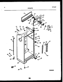 CABINET PARTS Diagram and Parts List for FPGS19TSL0  Frigidaire Refrigerator