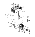 COOLING SYSTEM Diagram and Parts List for RC101GRW7  Frigidaire Refrigerator