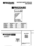 COVER Diagram and Parts List for FDG546LES0  Frigidaire Dryer
