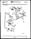 BURNER, MANIFOLD AND GAS CONTROL Diagram and Parts List for 30-6539-00-01  Tappan Range