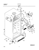 CABINET Diagram and Parts List for FRT21FD3AT5  Frigidaire Refrigerator