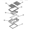 ELEMENT, GRILLE Diagram and Parts List for RBD139NM0  Frigidaire Cooktop